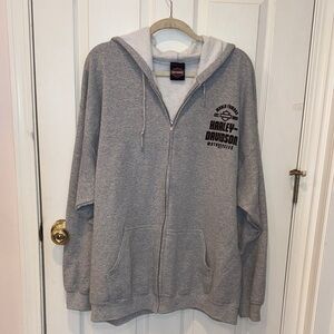 Harley-Davidson Gray Hoodie with Logo